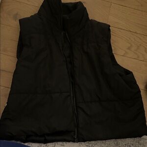 Forever 21 Black Puffer Vest